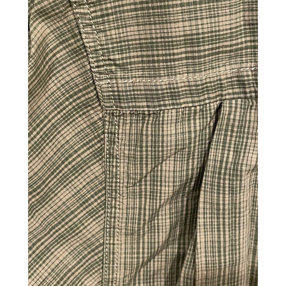 The North Face A5 Series Men's Long Sleeve Plaid Button Down Beige Green Size M - Picture 13 of 15